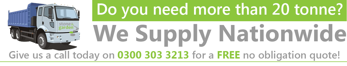 Stone and Garden supply Loose Load delivery of Gravel, Granite or Aggregates over 20 tonne within the UK